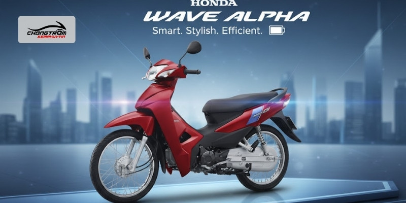 Honda Wave Alpha 2024 Màu đỏ