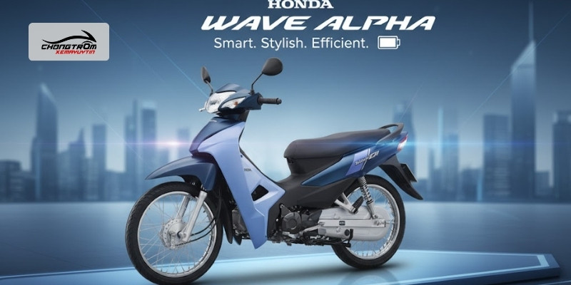 Honda Wave Alpha 2024 Màu Xanh