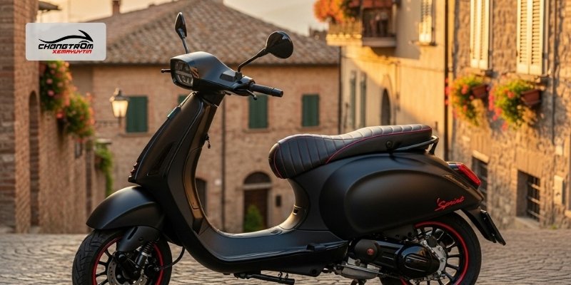 Xe Vespa Sprint 125 độ Màu đen Phong Cách Sport Dark